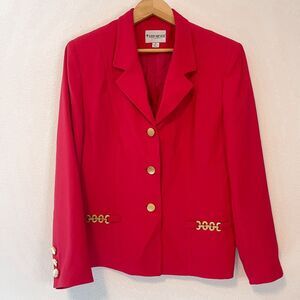 Vintage John Meyer of Norwich Blazer with Gold Chains Size 16